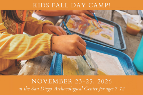 Archaeology Fall Camp at San Diego Archaeological Center